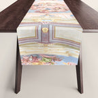 Renaissance Ceiling Painting Gods Angels Fresco Table Runner Gallery Image 1