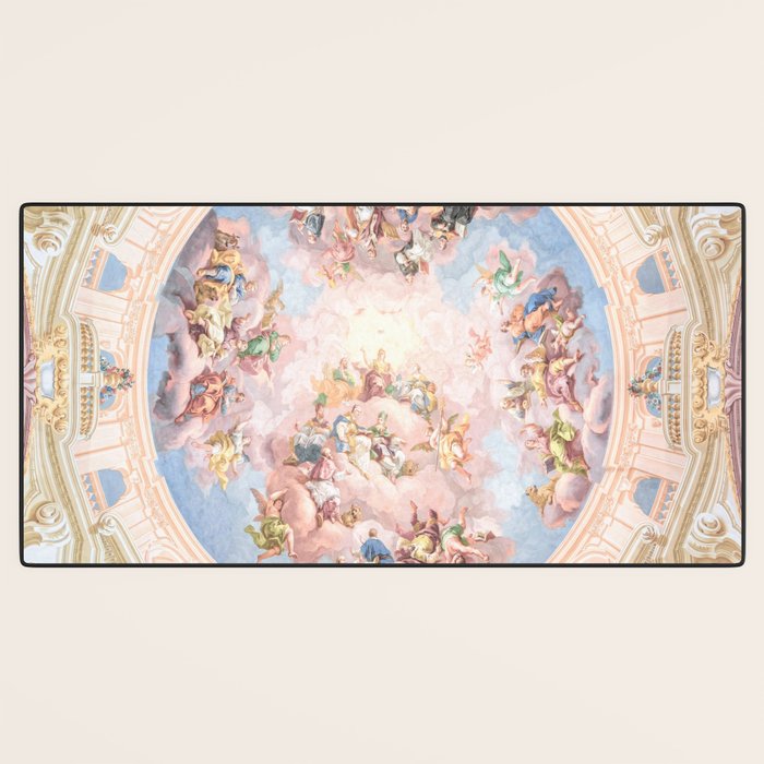 Renaissance Ceiling Painting Gods Angels Fresco Desk Mat Gallery Image 3