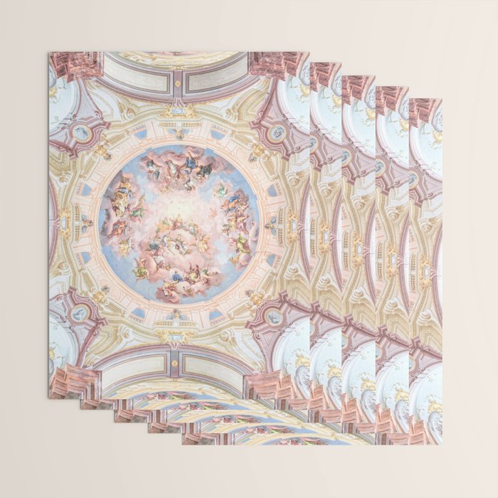 Renaissance Ceiling Painting Gods Angels Fresco Wrapping Paper Gallery Image 3