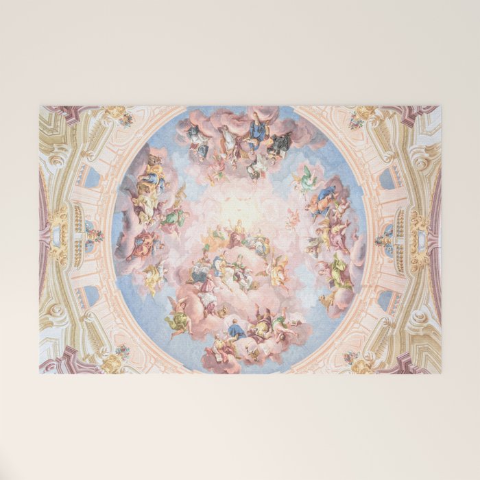 Renaissance Ceiling Painting Gods Angels Fresco Welcome Mat Gallery Image 1