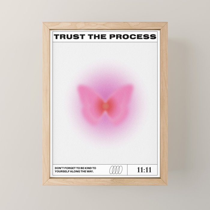 Trust The Process Poster Mini Art Print Gallery Image 1