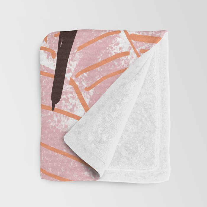 Woman sitting on sofa Throw Blanket Gallery Image 3