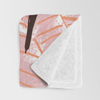 Woman sitting on sofa Throw Blanket Gallery Image 3