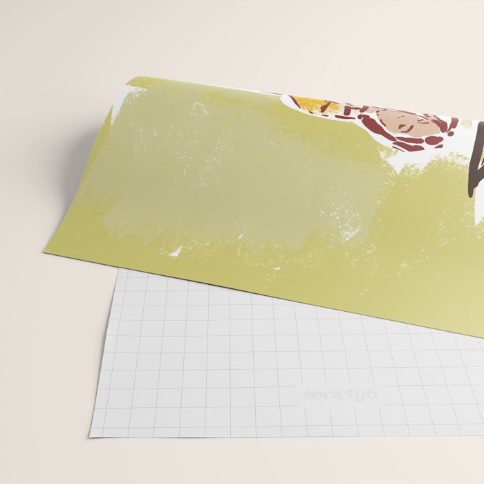 Woman sitting on sofa Wrapping Paper Gallery Image 2