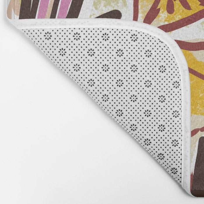 Woman sitting on sofa Bath Mat Gallery Image 2