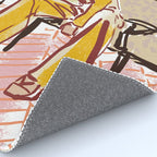Woman sitting on sofa Rug Gallery Image 4