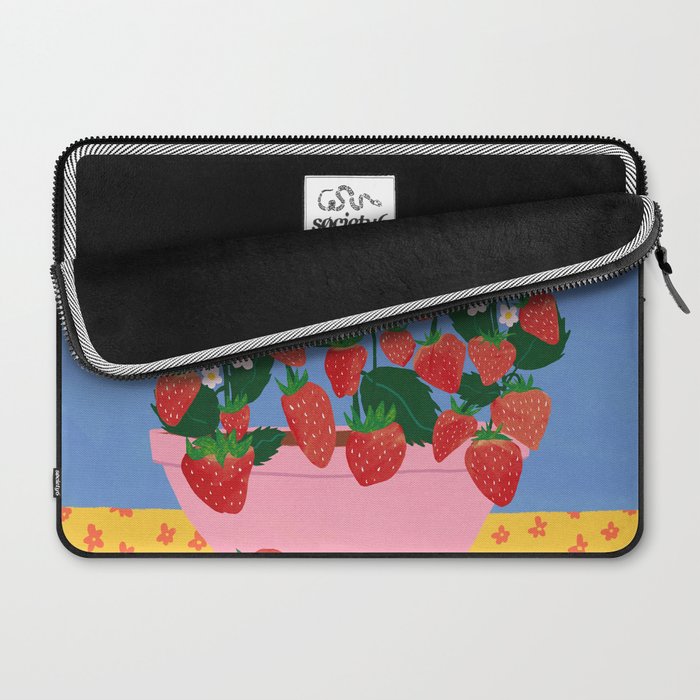 Potted Strawberries Laptop Sleeve Gallery Image 2