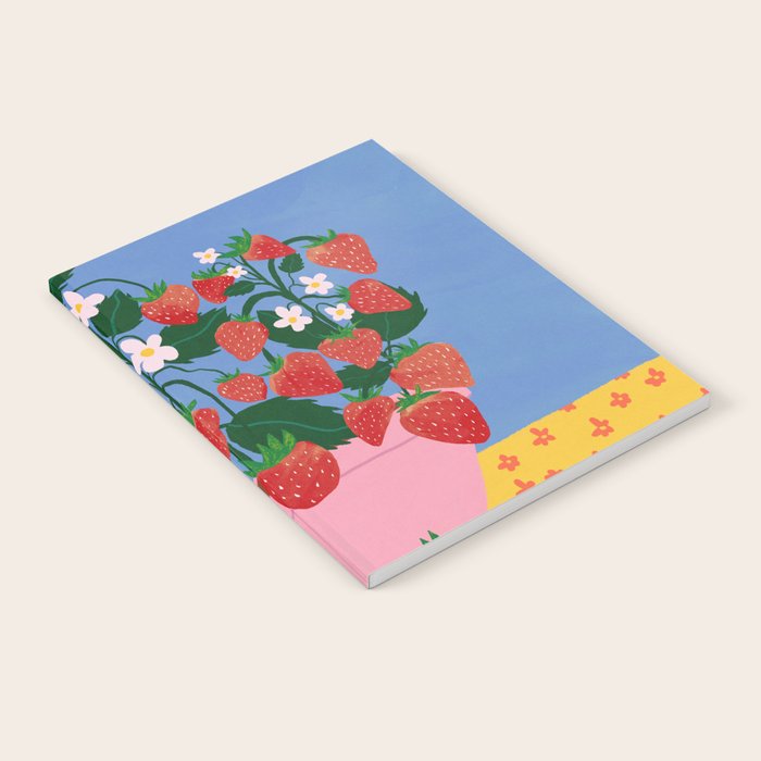Potted Strawberries Notebook Gallery Image 1