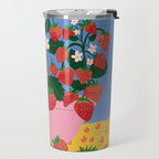 Potted Strawberries Travel Mug Gallery Image 2
