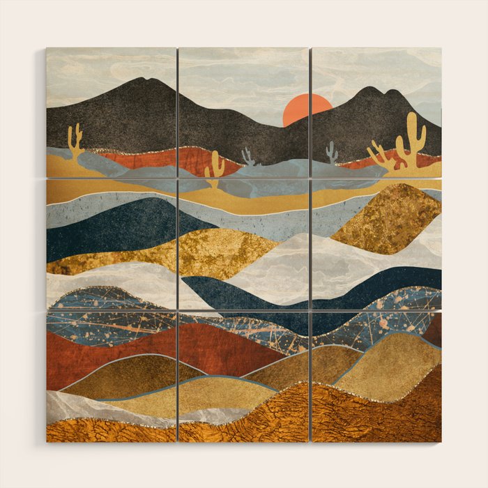 Desert Cold Wood Wall Art Gallery Image 1