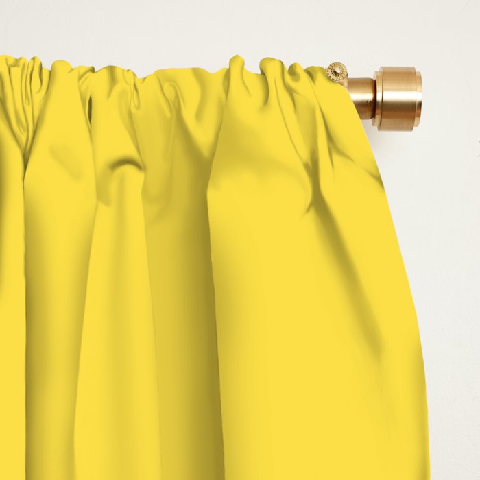 OMBRE RUST YELLOW COLOR Window Curtain Gallery Image 2
