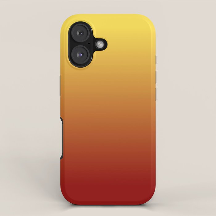 OMBRE RUST YELLOW COLOR iPhone Case Gallery Image 1