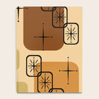 Mid Century Modern Sputnik Cards Ochre Brown Notebook Gallery Image 4