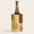 Mid Century Modern Sputnik Cards Ochre Brown Wine Chiller Gallery Image 1