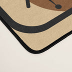 Mid Century Modern Sputnik Cards Ochre Brown Desk Mat Gallery Image 4