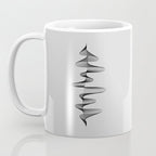 Abstract 80s Soundwave Art Music Audio black and white Musical design home wall bedroom decor Art Pr Coffee Mug Gallery Image 3