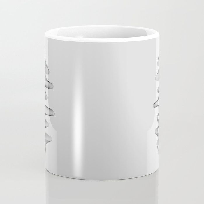 Abstract 80s Soundwave Art Music Audio black and white Musical design home wall bedroom decor Art Pr Coffee Mug Gallery Image 4