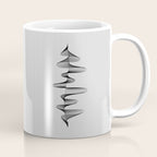 Abstract 80s Soundwave Art Music Audio black and white Musical design home wall bedroom decor Art Pr Coffee Mug Gallery Image 1