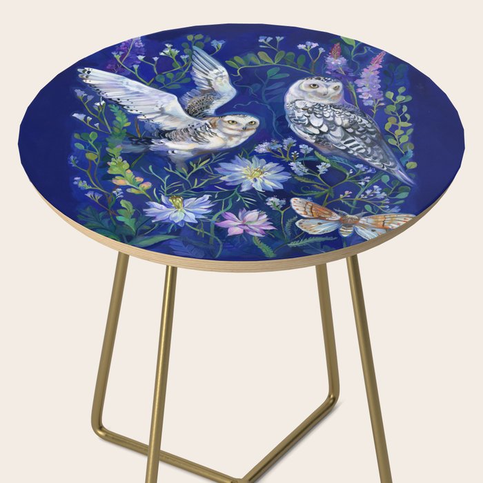Flower Garden Owls Side Table Gallery Image 2