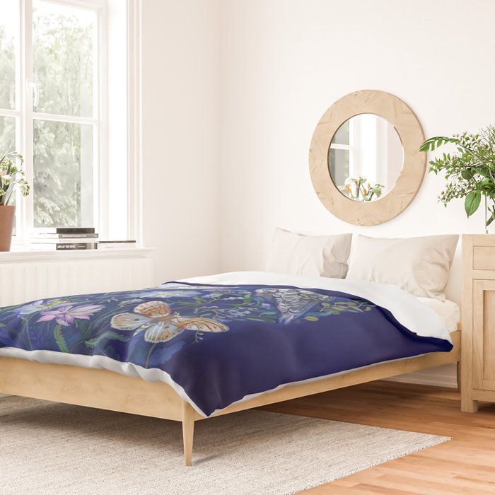 Flower Garden Owls Duvet Cover Gallery Image 2