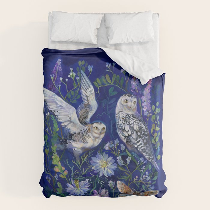 Flower Garden Owls Duvet Cover Gallery Image 6