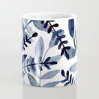 Watercolor branches - indigo Coffee Mug Gallery Image 4