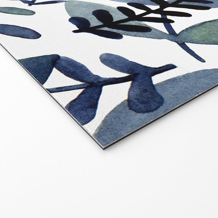 Watercolor branches - indigo Welcome Mat Gallery Image 2