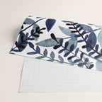 Watercolor branches - indigo Wrapping Paper Gallery Image 2