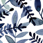 Watercolor branches - indigo Coffee Mug Gallery Image 2