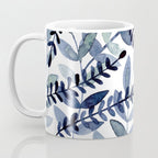 Watercolor branches - indigo Coffee Mug Gallery Image 3