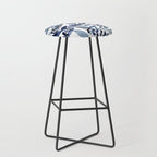 Watercolor branches - indigo Stool Gallery Image 1