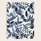 Watercolor branches - indigo Poster Gallery Image 4