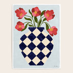 Roses and vase with diamonds Poster Gallery Image 4