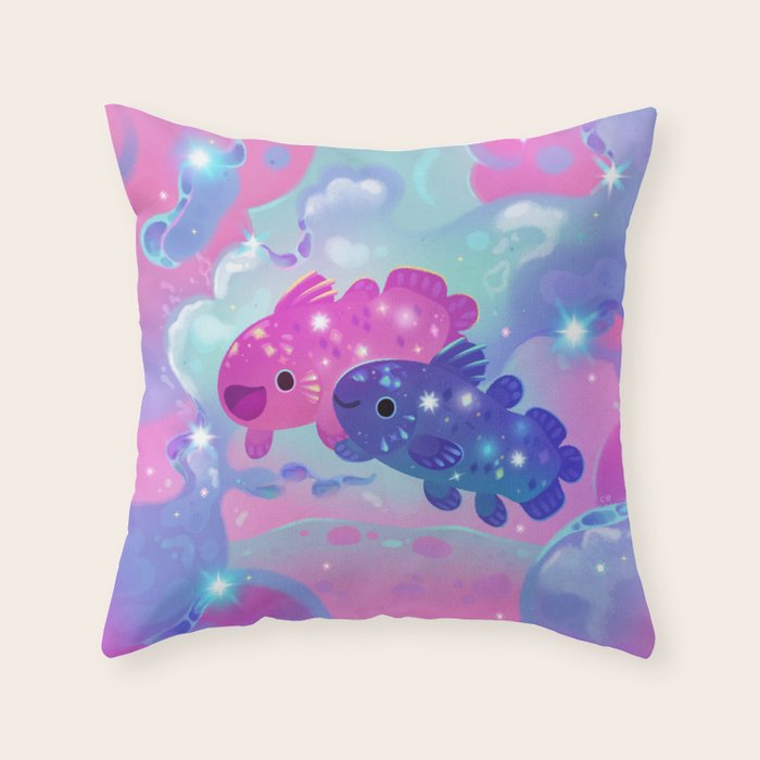 Coelacanth Throw Pillow Gallery Image 1