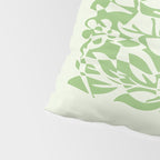 Floral Pattern: Forest Green Edition Pillow Sham Gallery Image 4