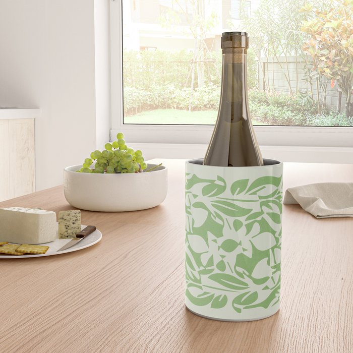 Floral Pattern: Forest Green Edition Wine Chiller Gallery Image 4