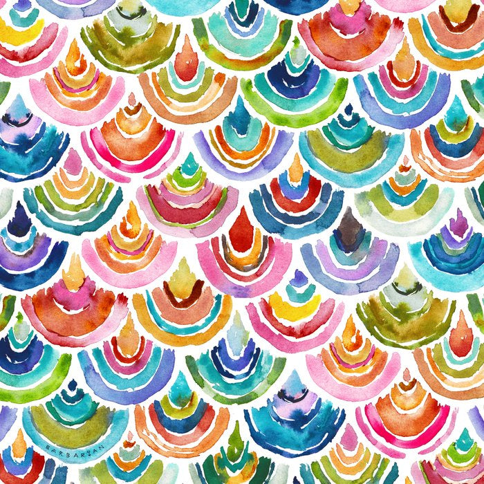 STRANGEBOW Rainbow Bold Colorful Scallop Coffee Mug Gallery Image 2