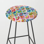 STRANGEBOW Rainbow Bold Colorful Scallop Stool Gallery Image 2