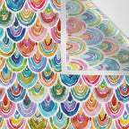STRANGEBOW Rainbow Bold Colorful Scallop Wall Tapestry Gallery Image 3