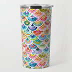 STRANGEBOW Rainbow Bold Colorful Scallop Travel Mug Gallery Image 1