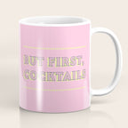 Pastel Pink Party Cocktails Coffee Mug Gallery Image 1