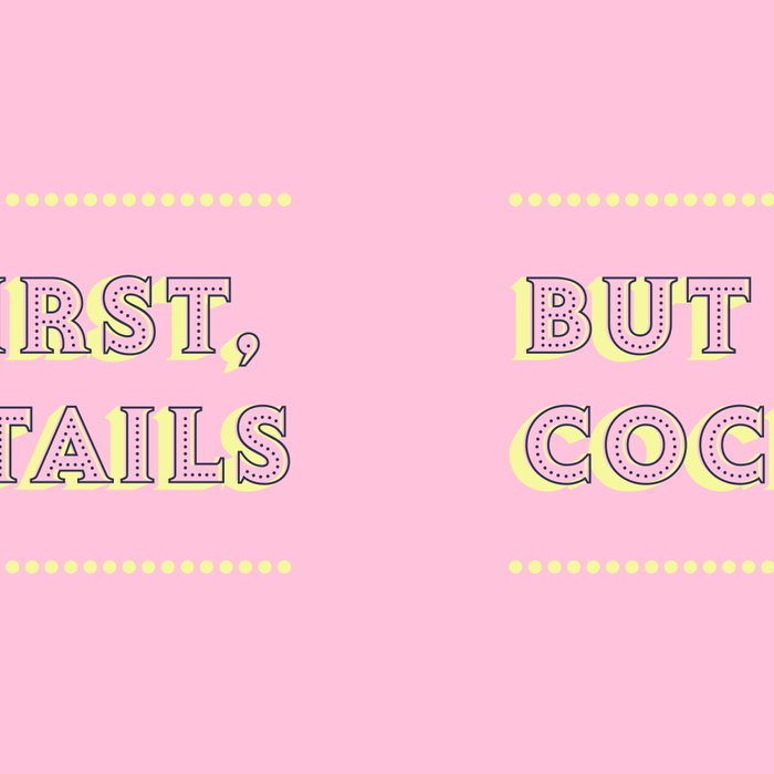 Pastel Pink Party Cocktails Coffee Mug Gallery Image 2