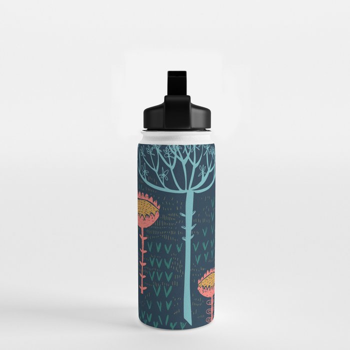 Block print bunny Water Bottle Gallery Image 2