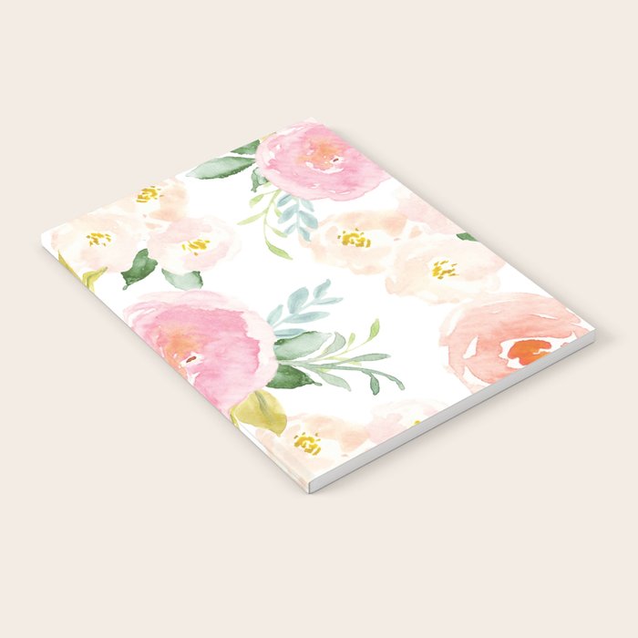 Sweet Pink Blooms (Floral 02) Notebook Gallery Image 2