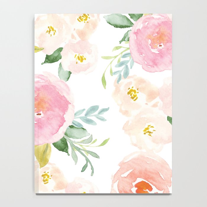 Sweet Pink Blooms (Floral 02) Notebook Gallery Image 4