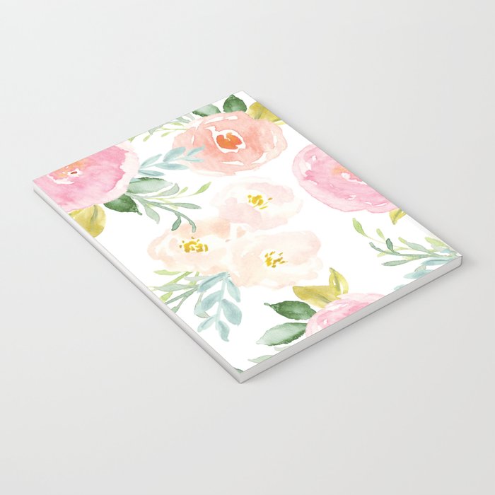 Sweet Pink Blooms (Floral 02) Notebook Gallery Image 3