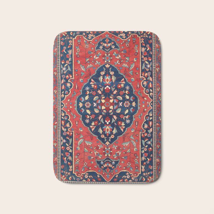 Sarough Farahan Arak West Persian Rug Print Bath Mat Gallery Image 1