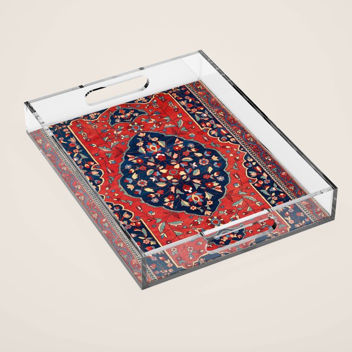 Sarough Farahan Arak West Persian Rug Print Acrylic Tray Gallery Image 1