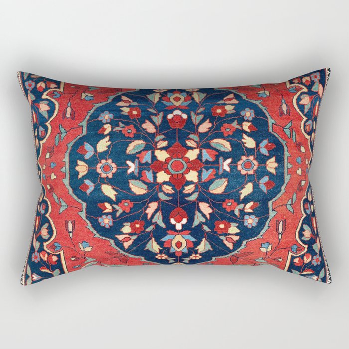Sarough Farahan Arak West Persian Rug Print Rectangular Pillow Gallery Image 2