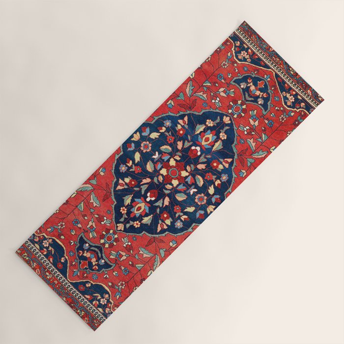 Sarough Farahan Arak West Persian Rug Print Yoga Mat Gallery Image 1